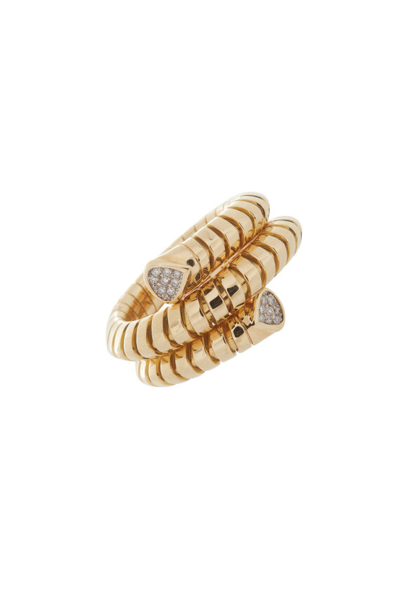 Marina B - 18K Yellow Gold Trisola Diamond Ring