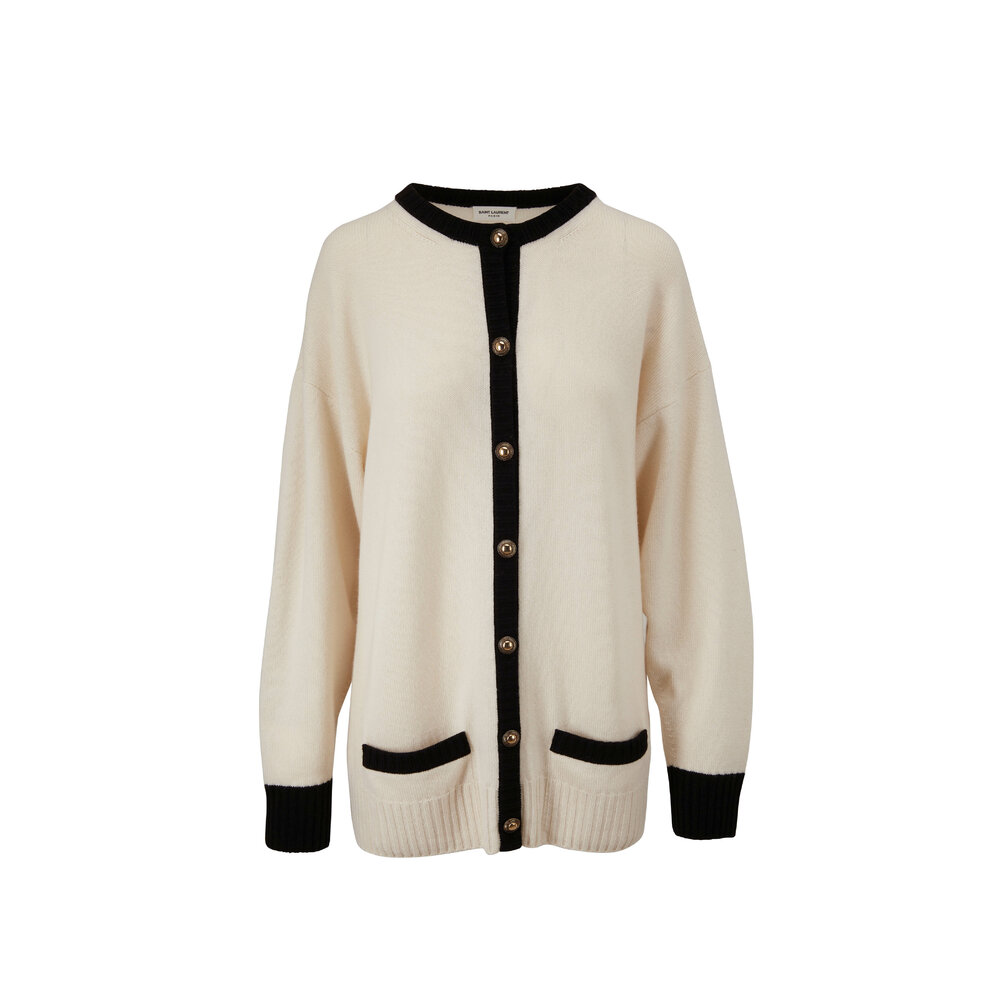 SAINT LAURENT PARIS baja cardigan in jacquardバハ