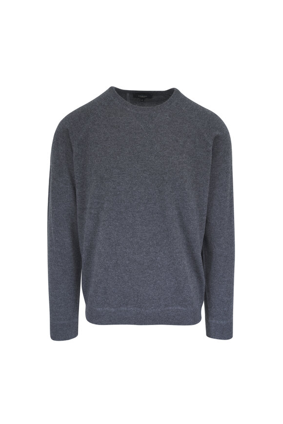 Kinross Charcoal Gray Coverstitch Sweater - view 1