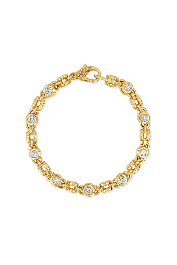 Aaron Henry 18k Yellow Gold Diamond Celebration Bracelet - view 1