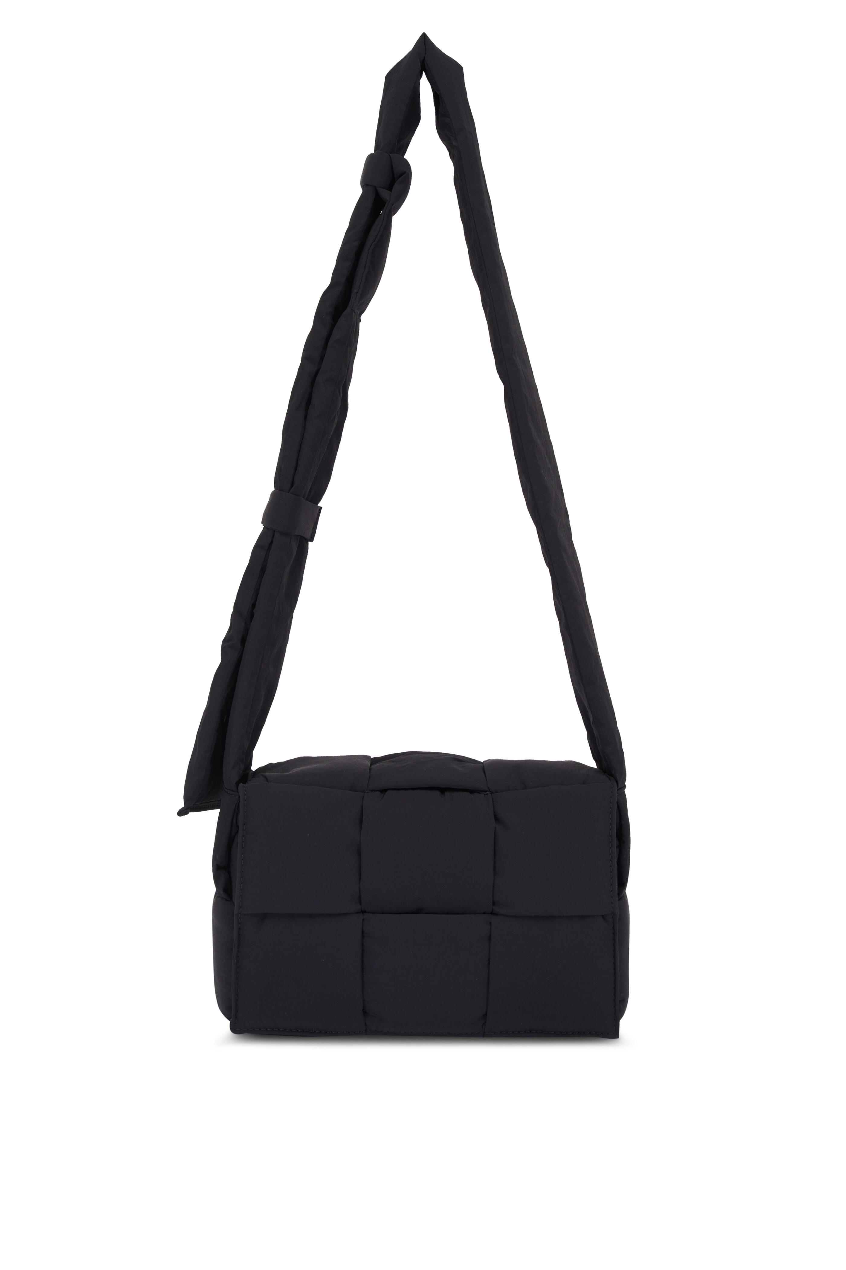 Bottega Veneta - Small Padded Tech Cassette Black Crossbody Bag