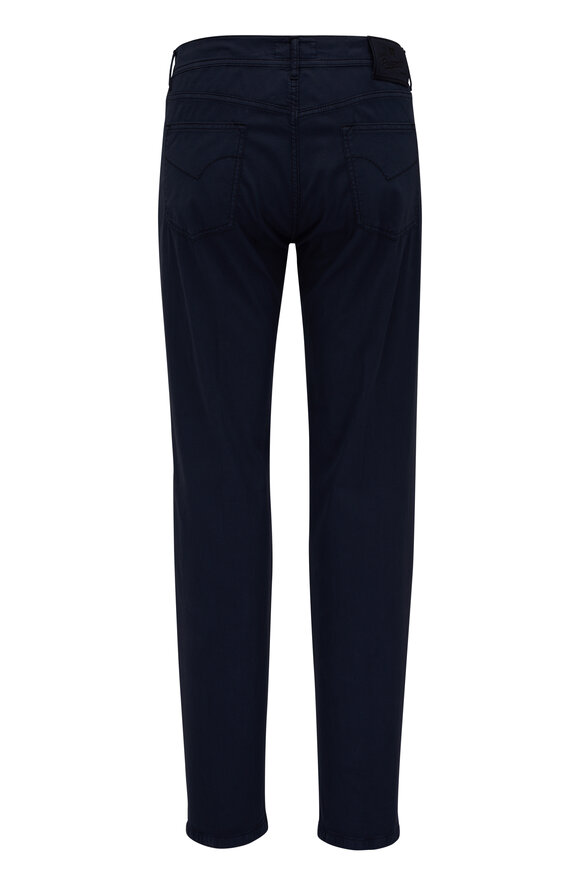 Marco Pescarolo - Micropique Navy Blue Five Pocket Pant