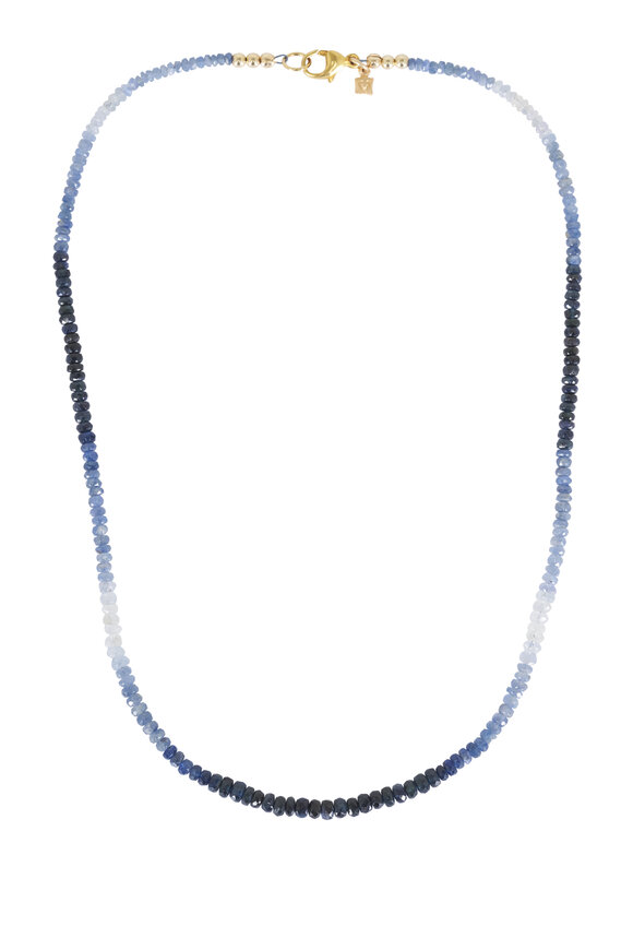 Cristina V. Blue Sapphire Rondelle Necklace - view 1