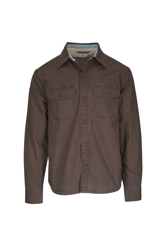 Faherty Brand Coast Brown Blanket Lined CPO Jacket - view 1