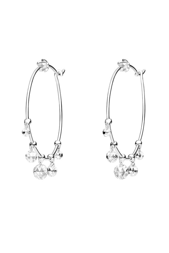 Paul Morelli Wind Chime Diamond Hoop Earrings