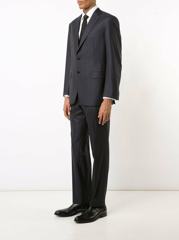 Brioni - Solid Navy Blue Wool Suit  