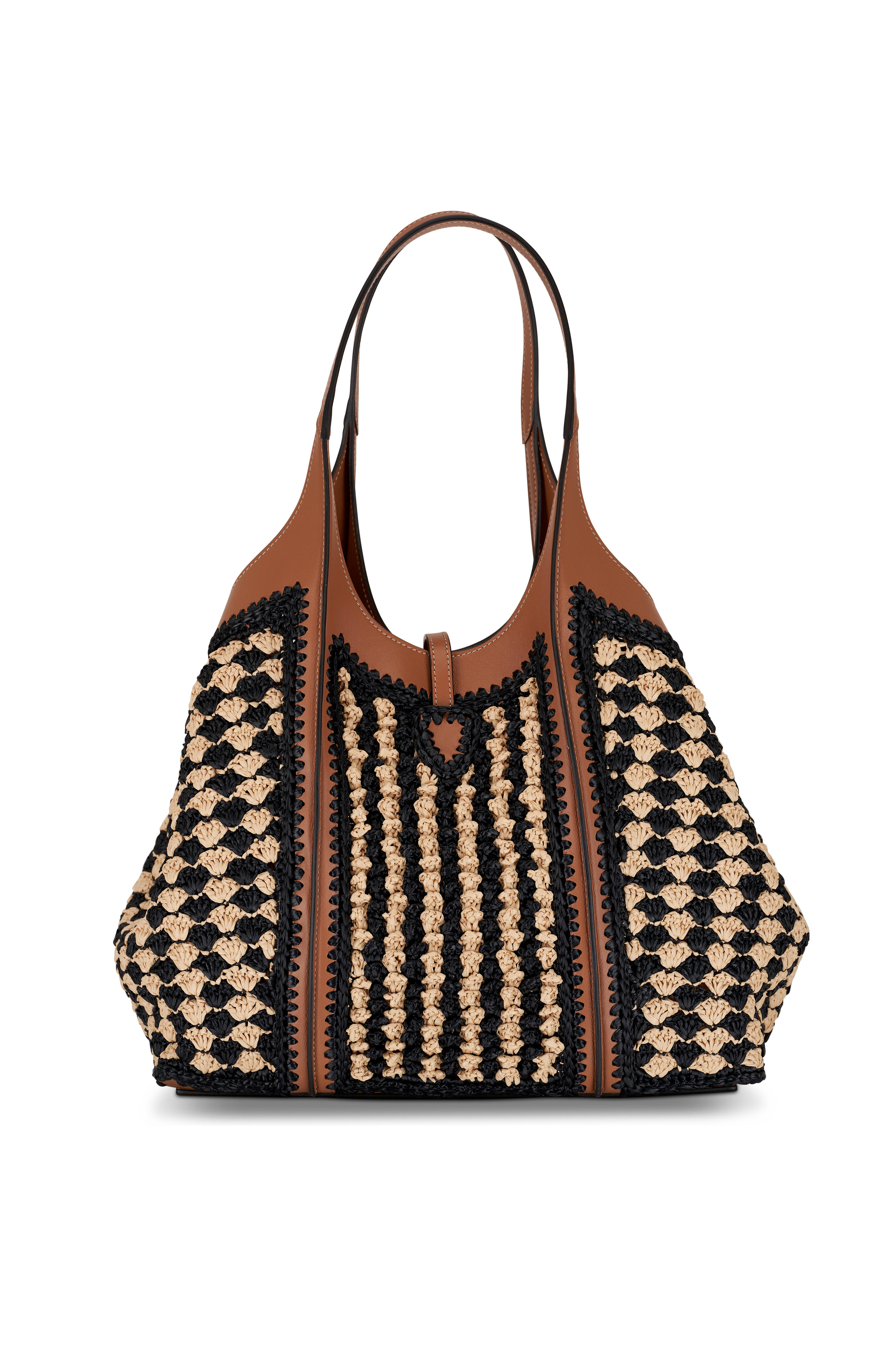 【関税＆送料込み】Tod'S Black Tote Bag With T Timeless Cha Woman BLACK T Timeless Shopping Bag in Leather Small