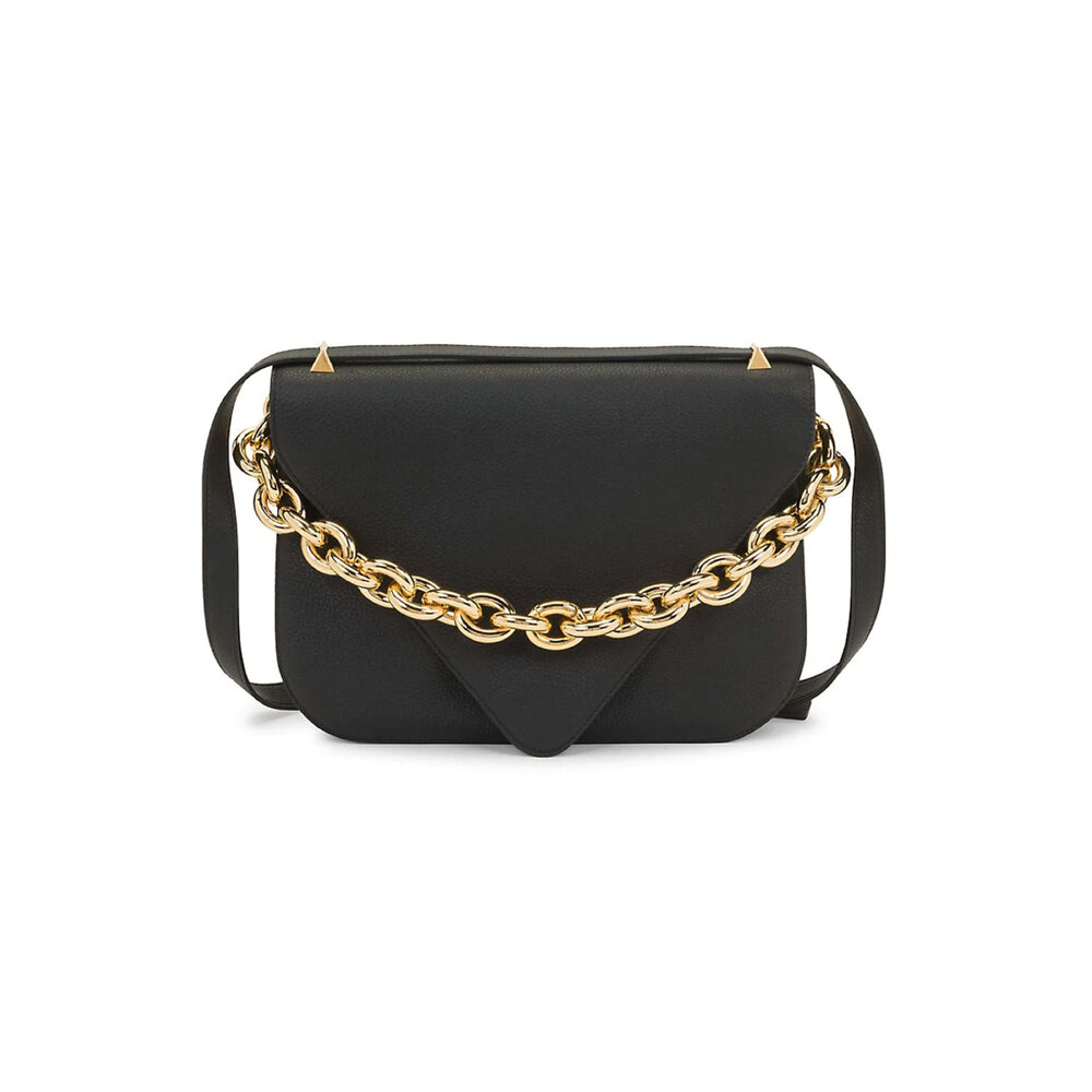 Bottega Veneta - Large Borsa Saint Germain Chain in Black
