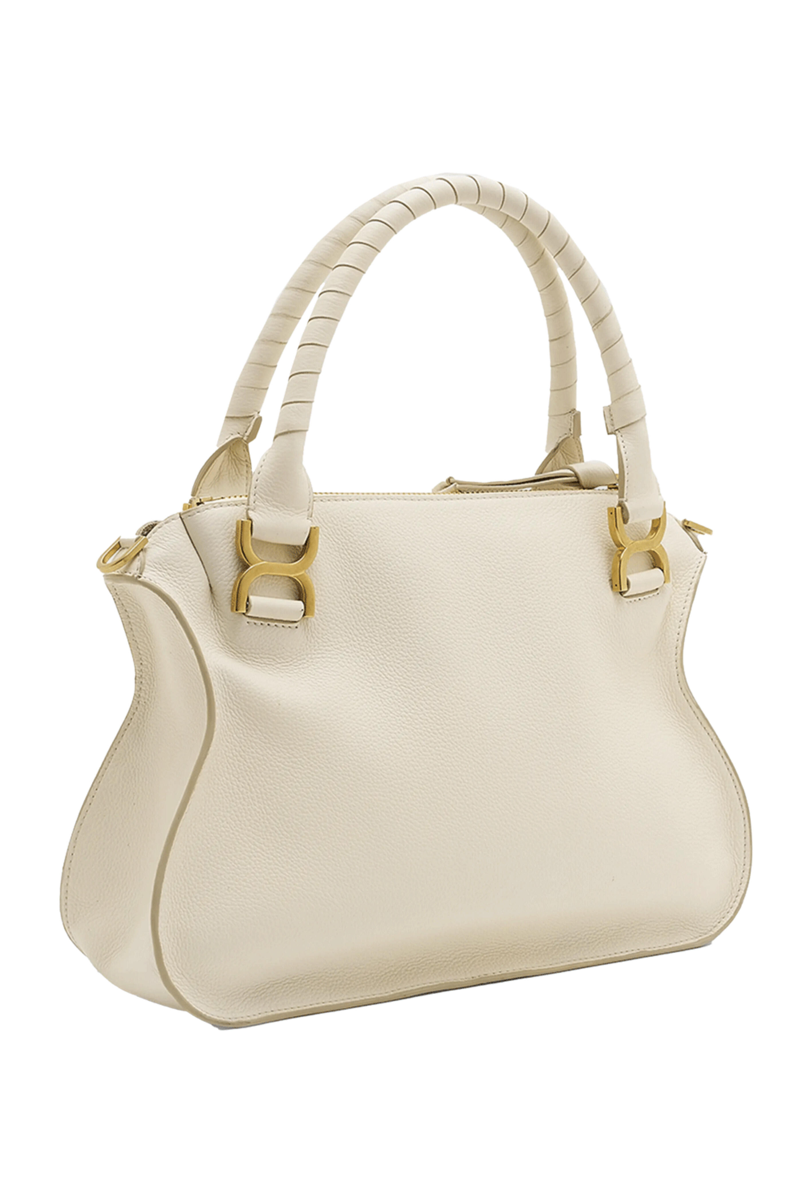 ハンドバッグ Chloe Marcie Medium Double Carry White Chloé - Marcie Medium Bag in Ivory | Mitchell Stores