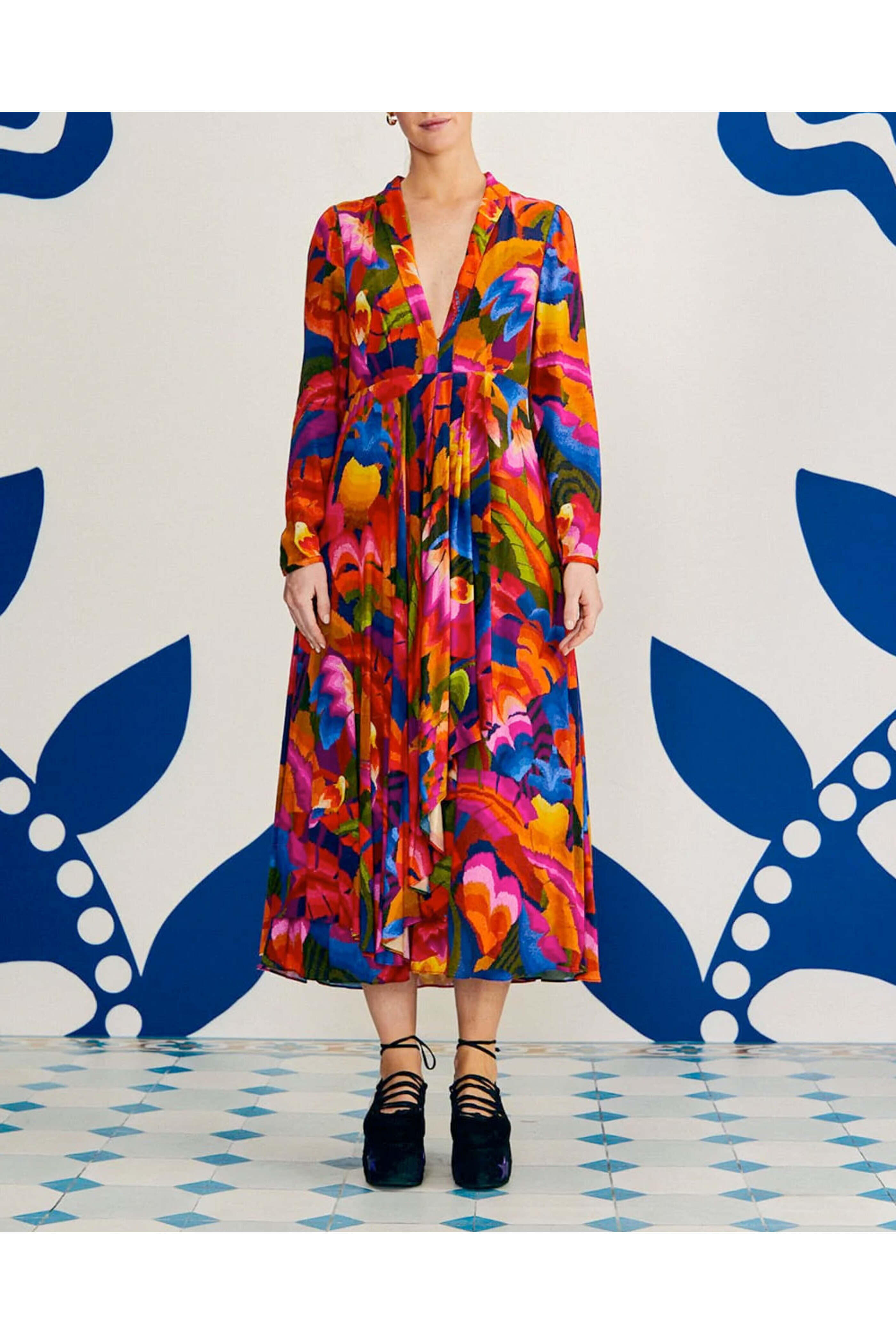 Farm Rio - Colorful Forest Maxi Dress