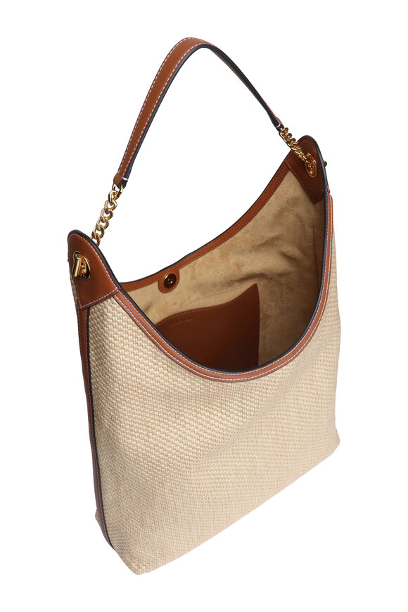 Veronica Beard Jour Natrual Raffia Shoulder Bag - view 4