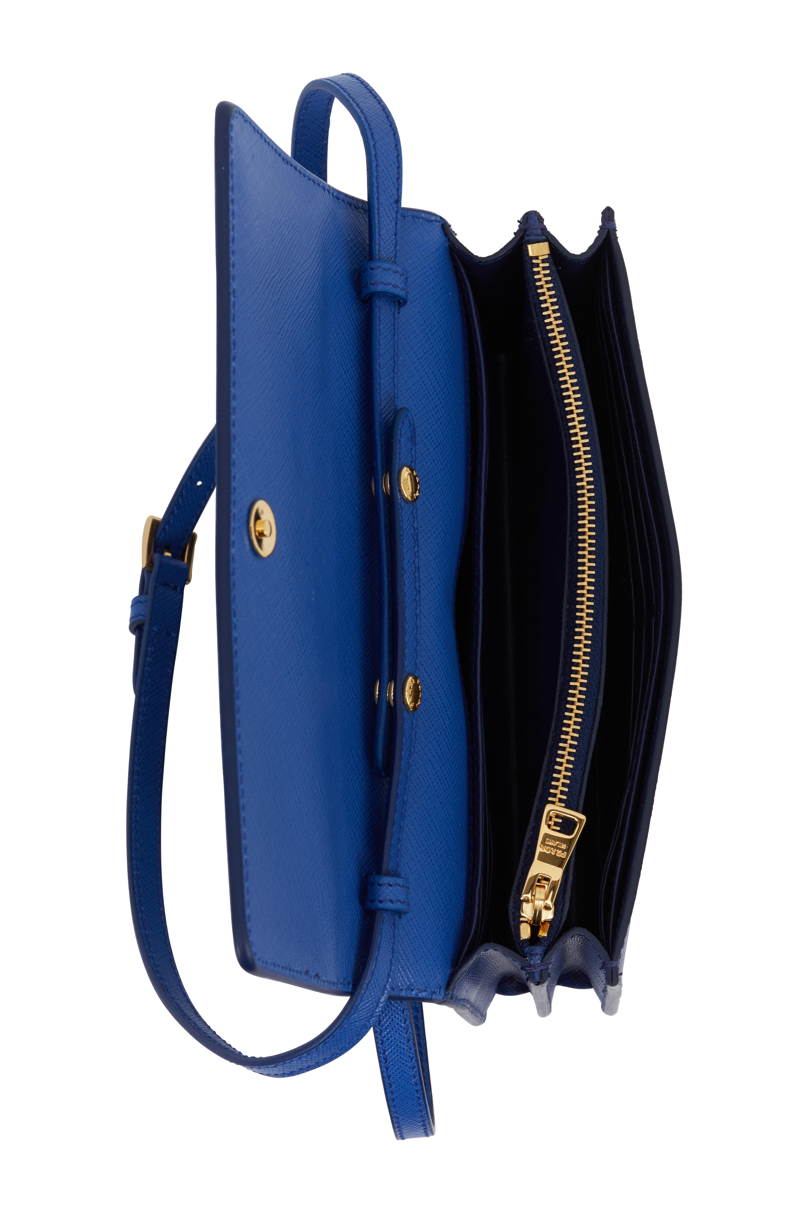 Leather crossbody bag Pedro Del Hierro Blue in Leather - 33169294