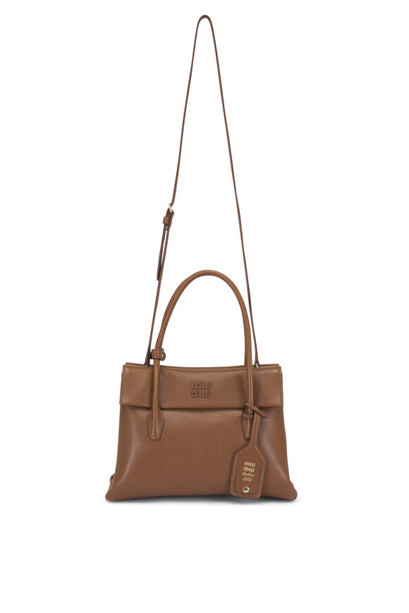 Miu Miu Solitaire Wood Leather Bag