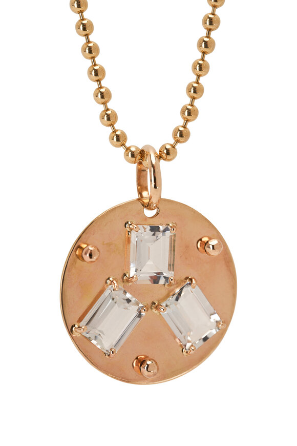 Tina Negri - Large Trio Topaz Pendant