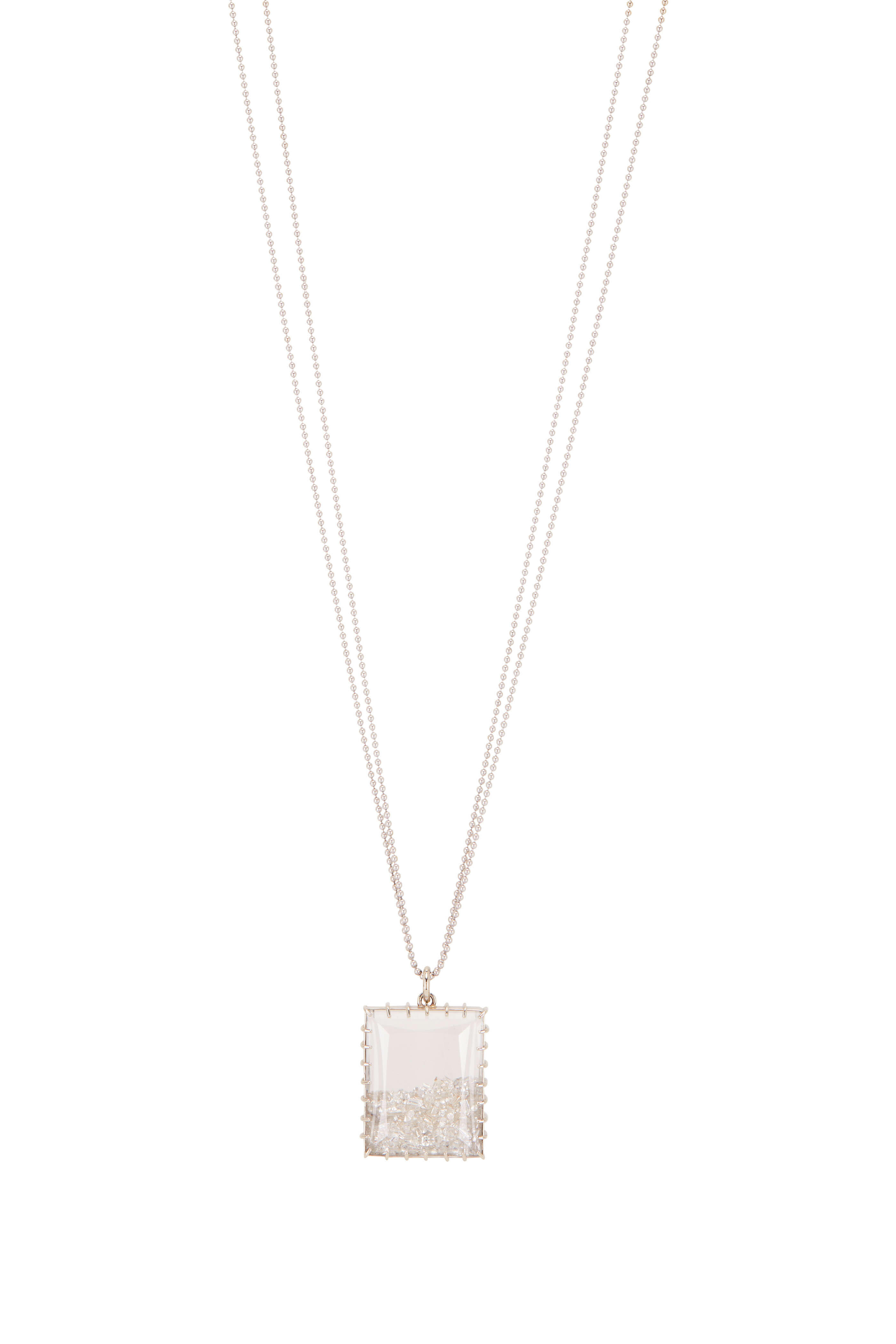 Renee Lewis - Shake© 5CT Diamond Rectangle Pendant Necklace