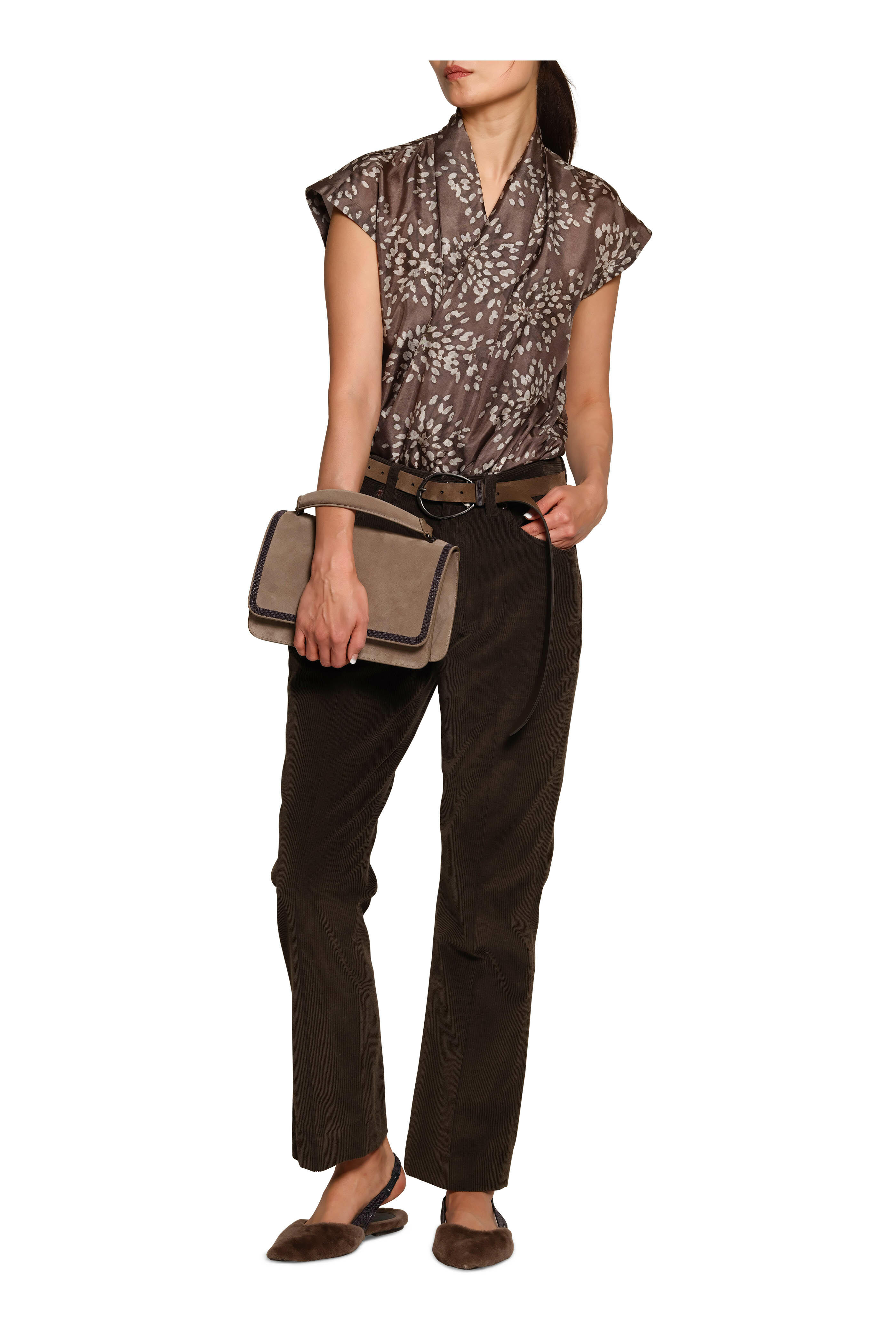 BRUNELLO CUCINELLI Silk pochette カシミア Brunello Cucinelli Bc Duo Clutch | italist