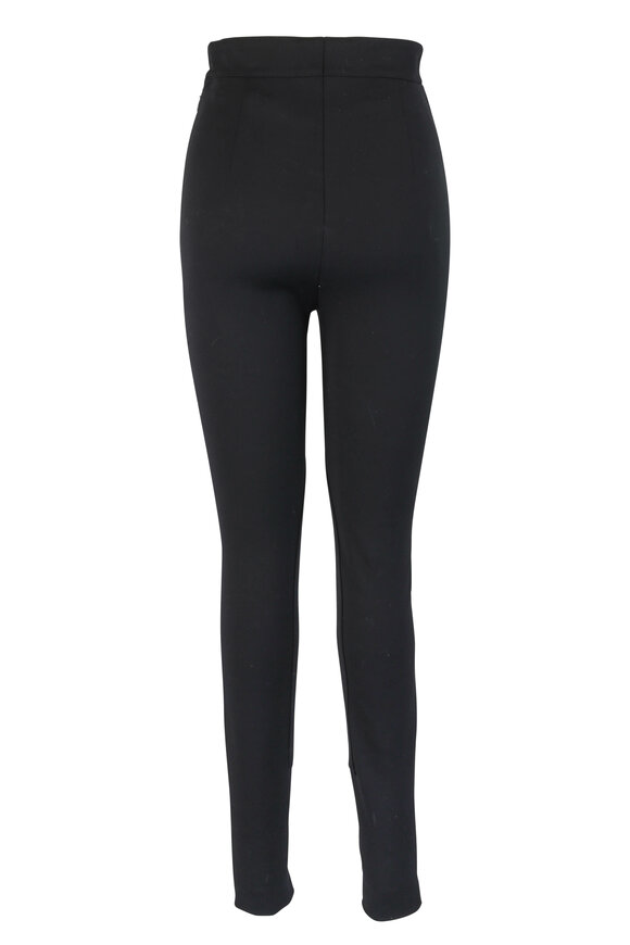 Akris - Black High Waist Side Zip Pant 