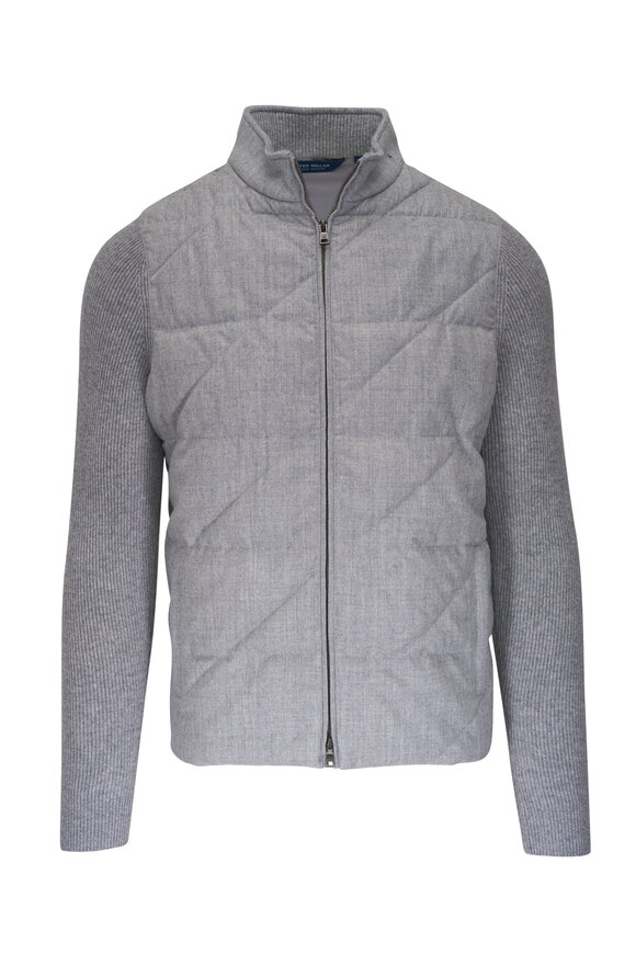 Peter Millar Alpine Hybrid Wool Zip Cardigan 