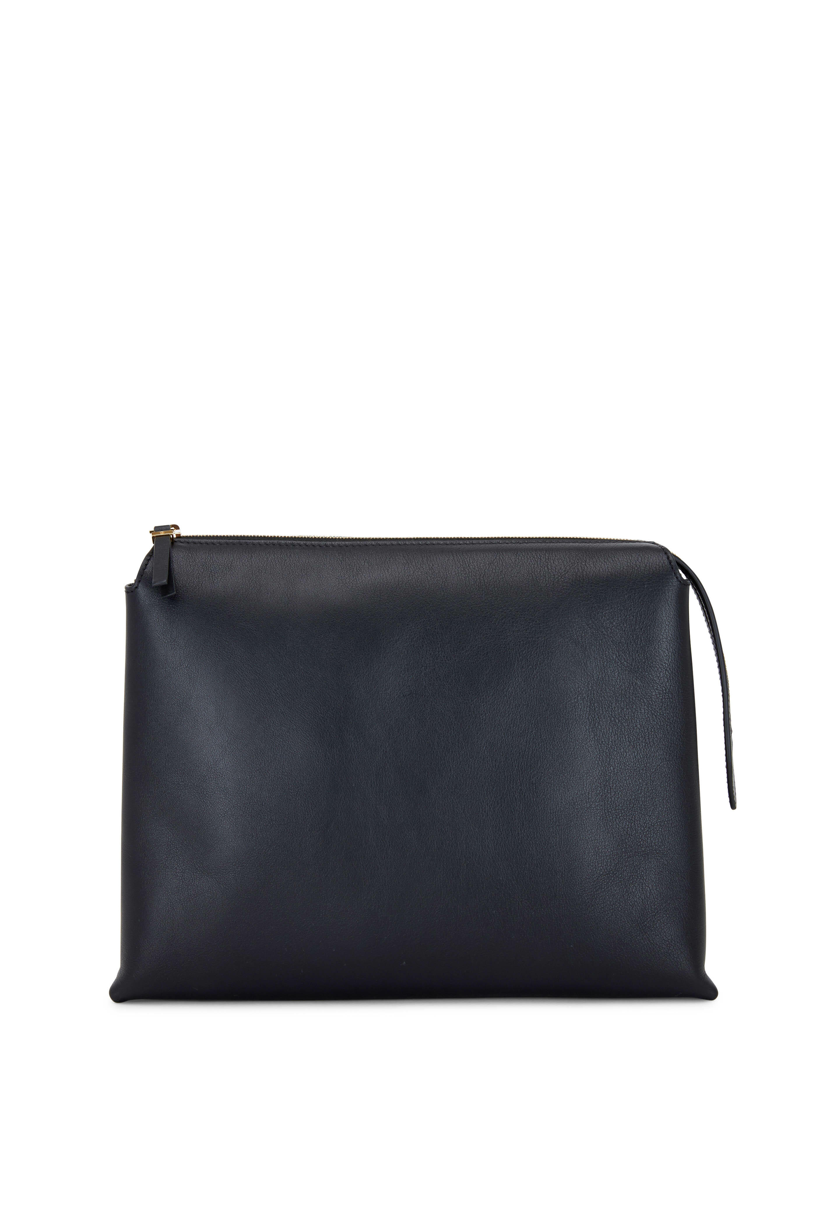 The Row Women's Large Banana Black Leather Crossbody Bag | by Mitchell Stores