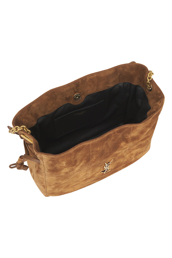 Saint Laurent Mini Jamie Caramel Suede Shoulder Pouch - view 5