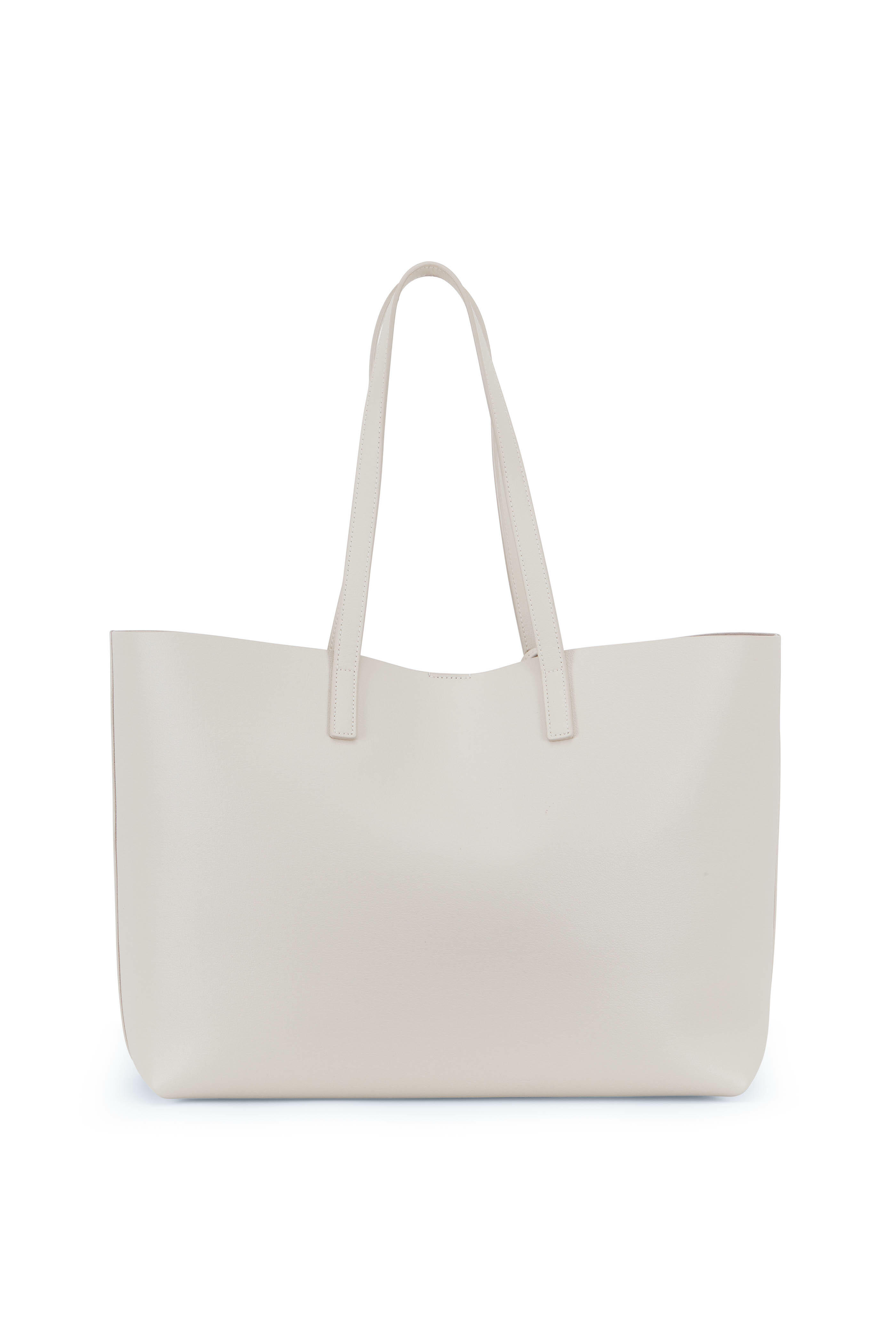 Cream leather tote hotsell