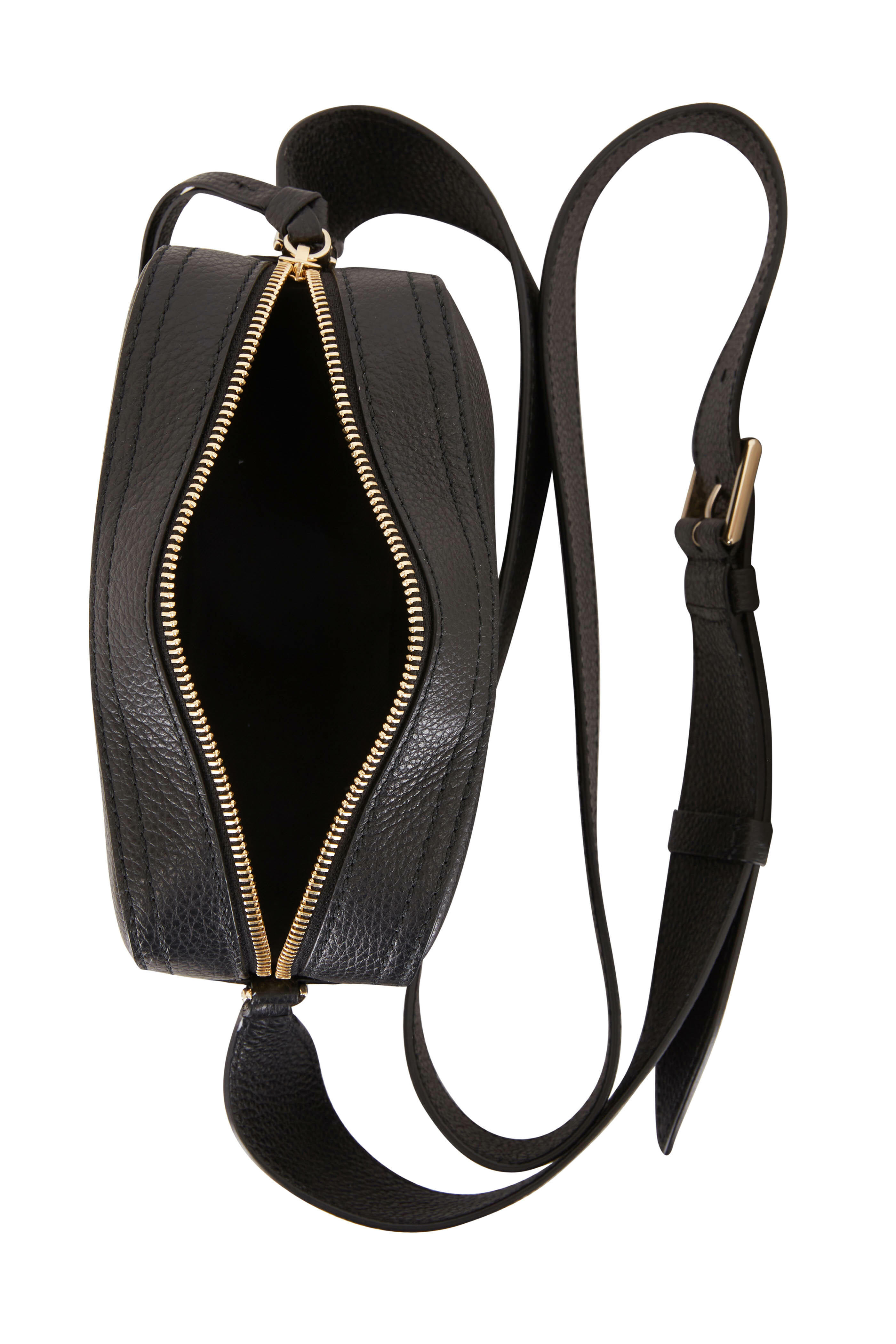Jimmy Choo - Pegasi Black Leather Camera Bag | Mitchell Stores