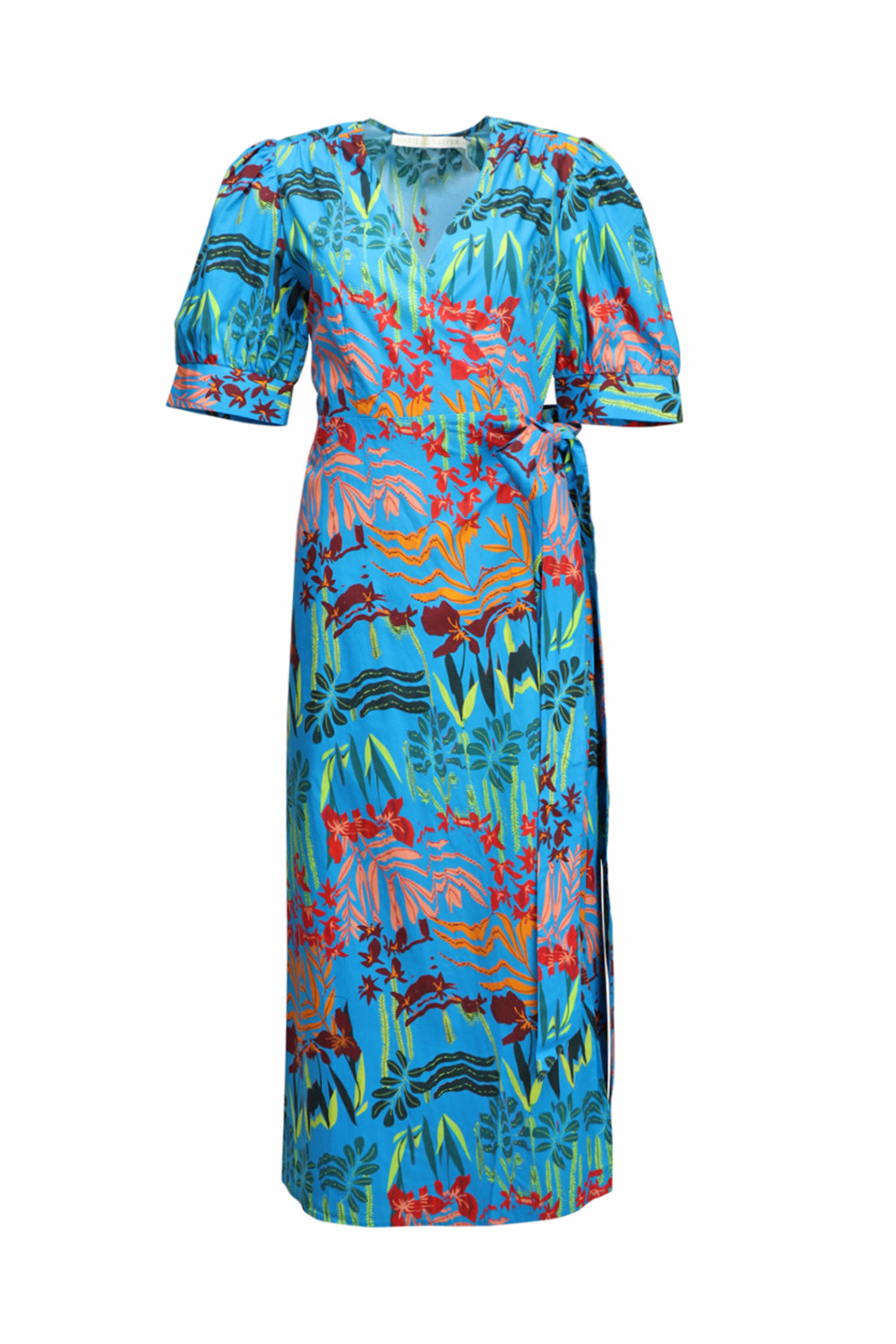 Maria Oliver - Azure Amazon Rita Wrap Dress | Mitchell Stores