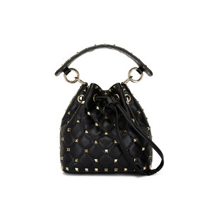 【VALENTINO】MINI BUCKET BAG Valentino Garavani Mini VLogo Pouf Bucket Bag | Black