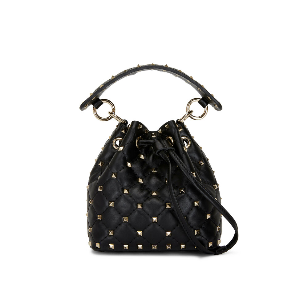 VALENTINO正規品/送料/関税込み Rockstud Drawstring Bucket Bag Black Valentino Rockstud Bucket Bag | eBay