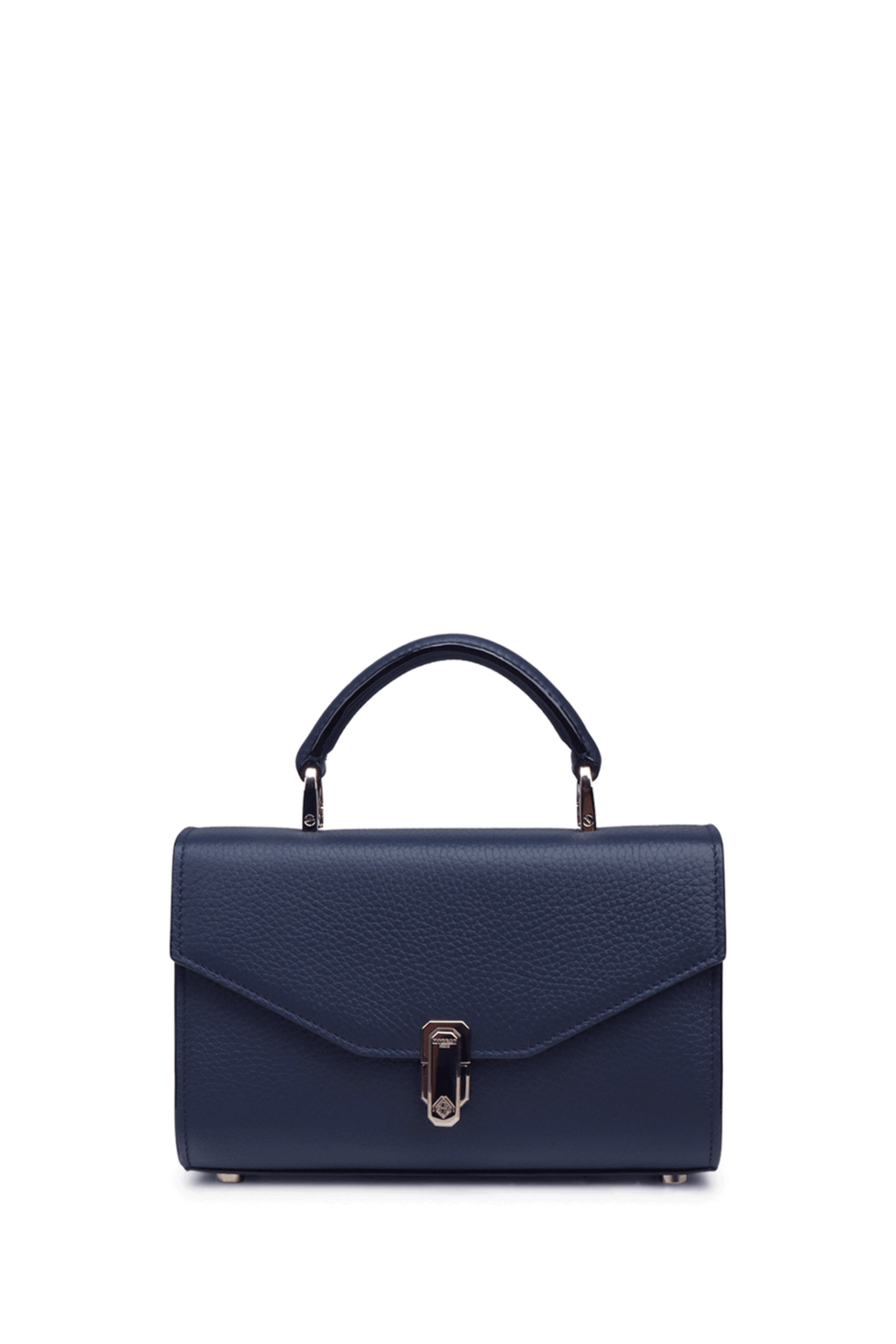 Moreau Paris - Small Ana Top Handle Bag in Navy