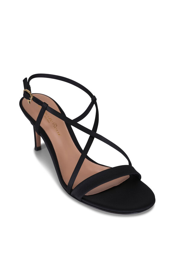 AMINA MUADDI 14S363775LUPBLACK 関税送料込 Amina Muaddi Dalida 140MM Platform Leather Sandals | Saks
