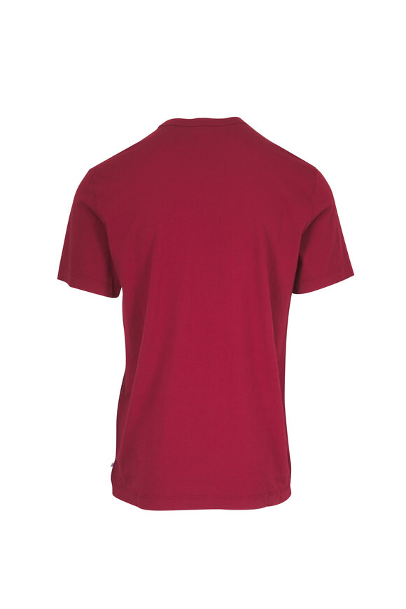James Perse Heat Red Cotton Crewneck T-Shirt - view 2