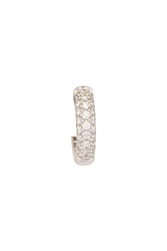 Kwiat 18k White Gold Moonlight Petite Diamond Hoop - view 2