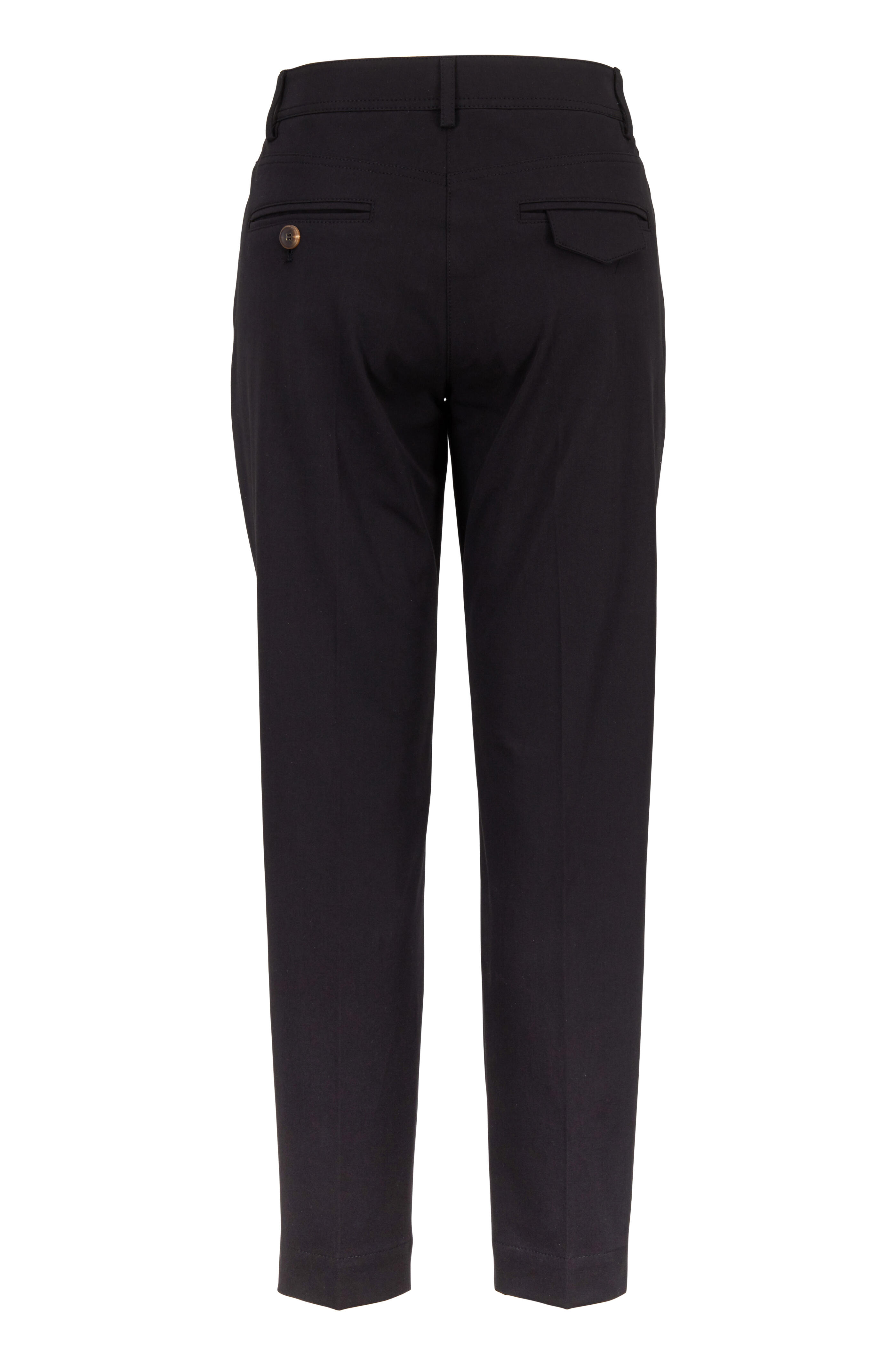 Brunello Cucinelli - Black Stretch Cotton Five-Pocket