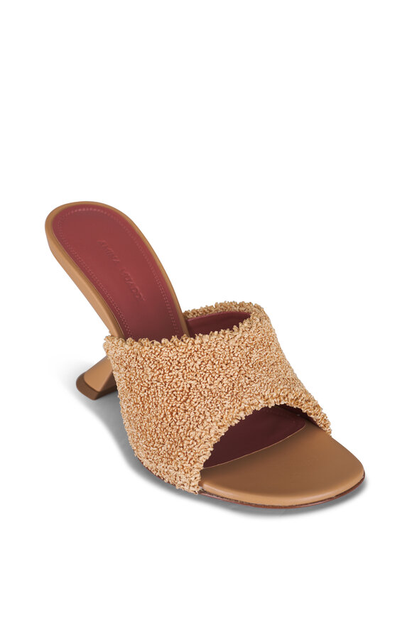 サンダル・ミュール AMINA MUADDI ANOKSLIPPER105 Sandals Brown Anok Slipper 105 Orange Satin