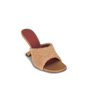 【関税込み】Amina Muaddi ブラウン Taylor 90 ヒールサンダル Amina Muaddi: Brown Taylor 90 Heeled Sandals | SSENSE 日本