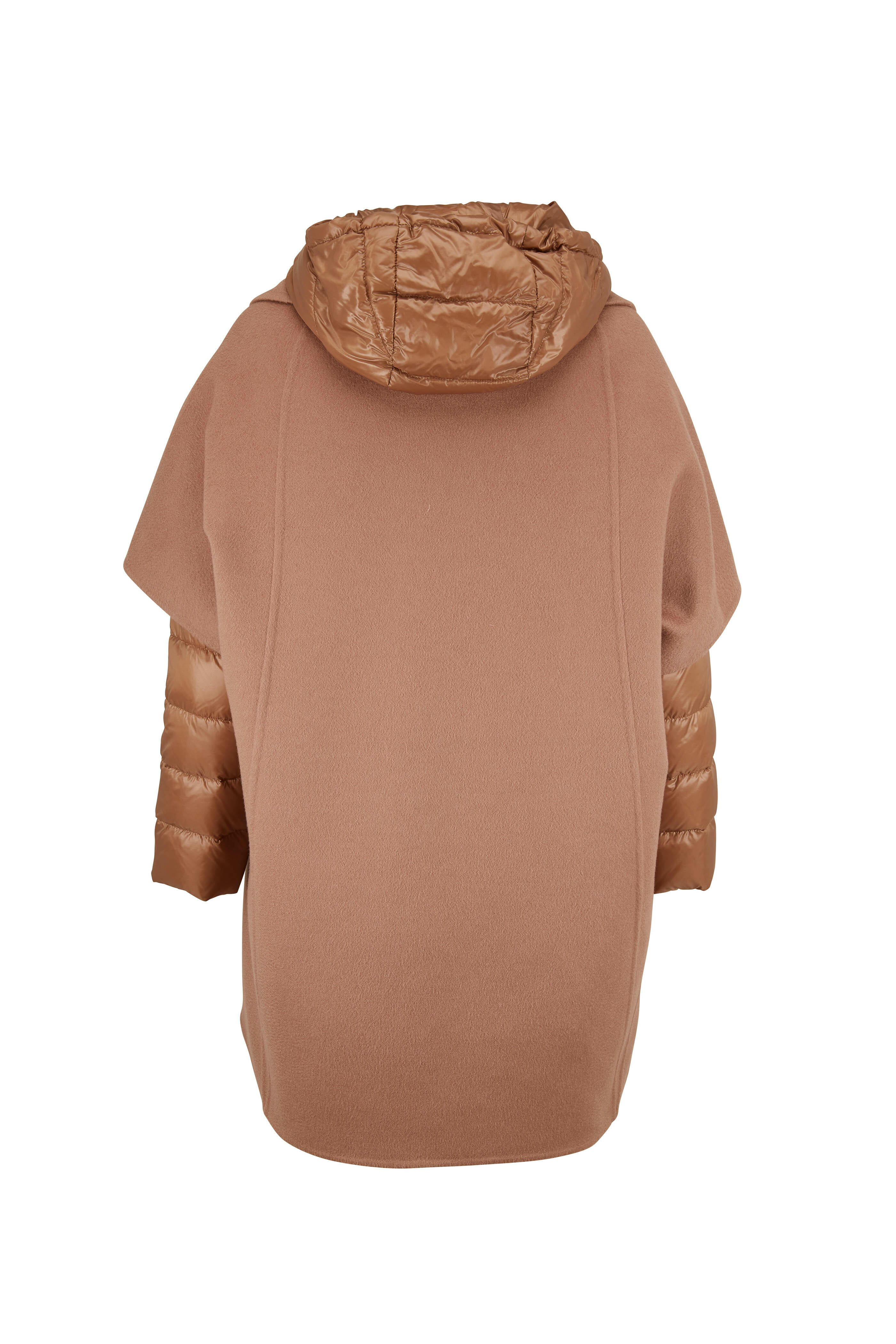 Herno - Camel Double-Faced Cashmere & Puffer Layered Coat