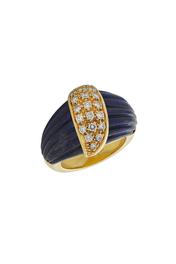 Vintage Collection - Lapis Lazuli & Diamond Ring