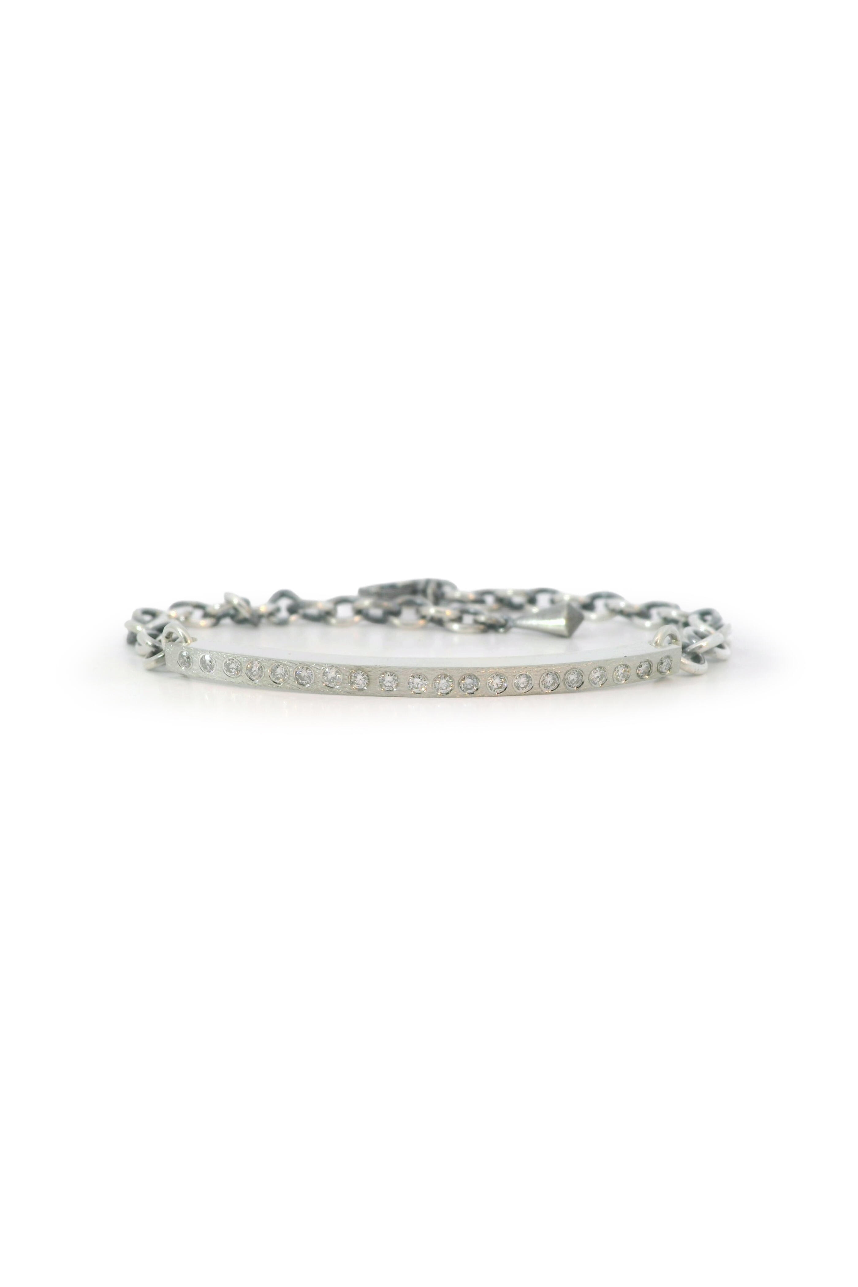 Rene Escobar - Small Diana ID Sterling Chain Bracelet