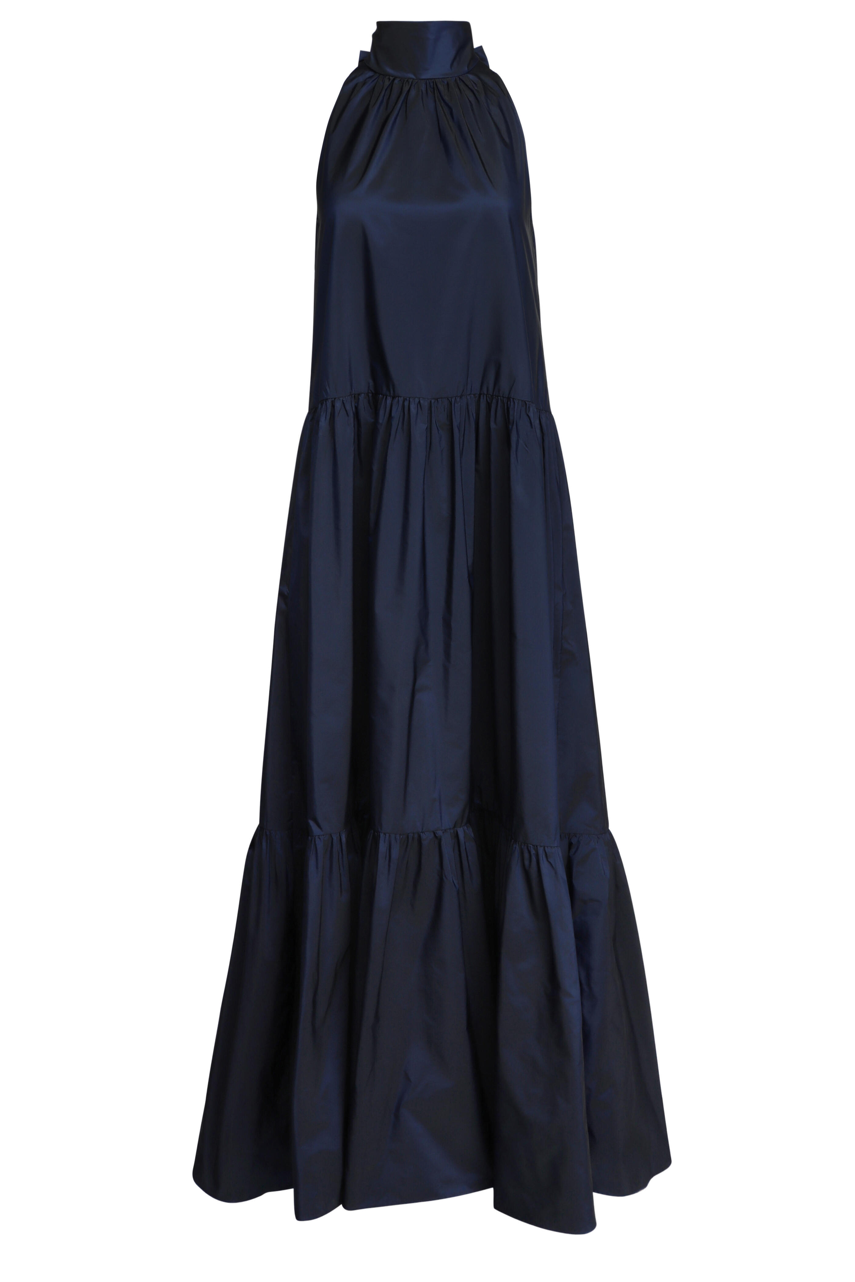 Akris Punto - Navy Blue Halterneck Midi Dress
