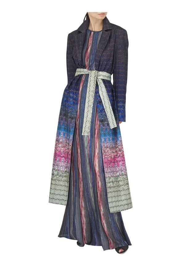 Missoni Multicolor Sequin Long Coat - view 2