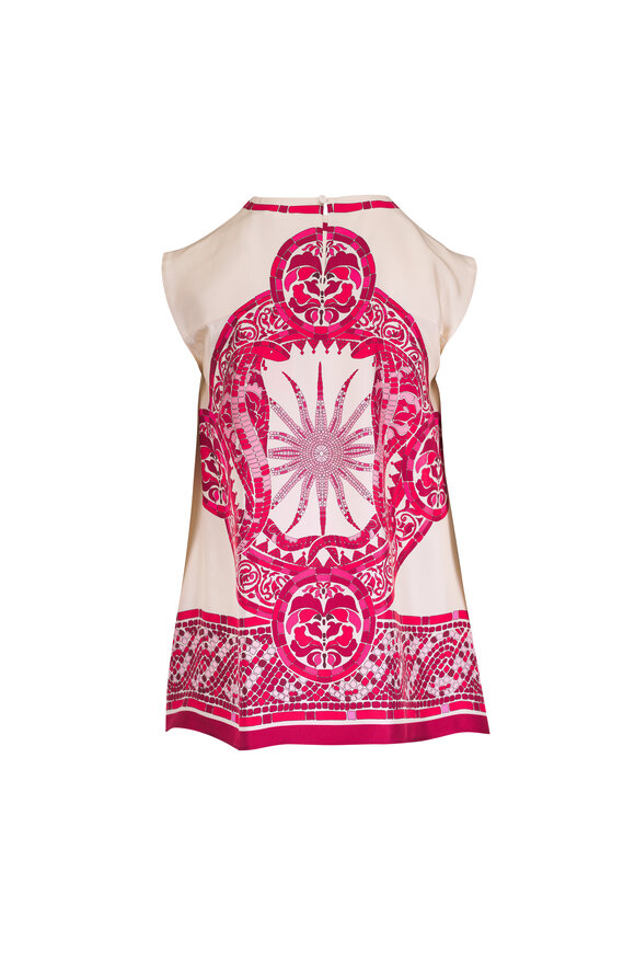 La DoubleJ San Carlo Silk Twill Cobra Placee Top - view 4