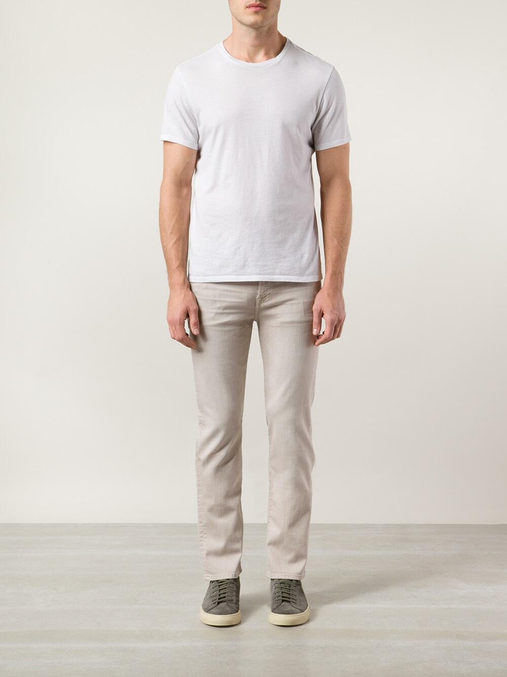 7 For All Mankind - Slimmy Luxe Light Khaki Pant