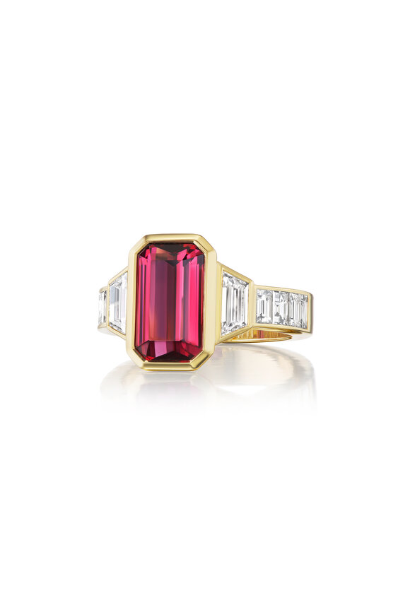 Nam Cho 18k Tanzanian Red Spinel & Diamond Cocktail Ring - view 1
