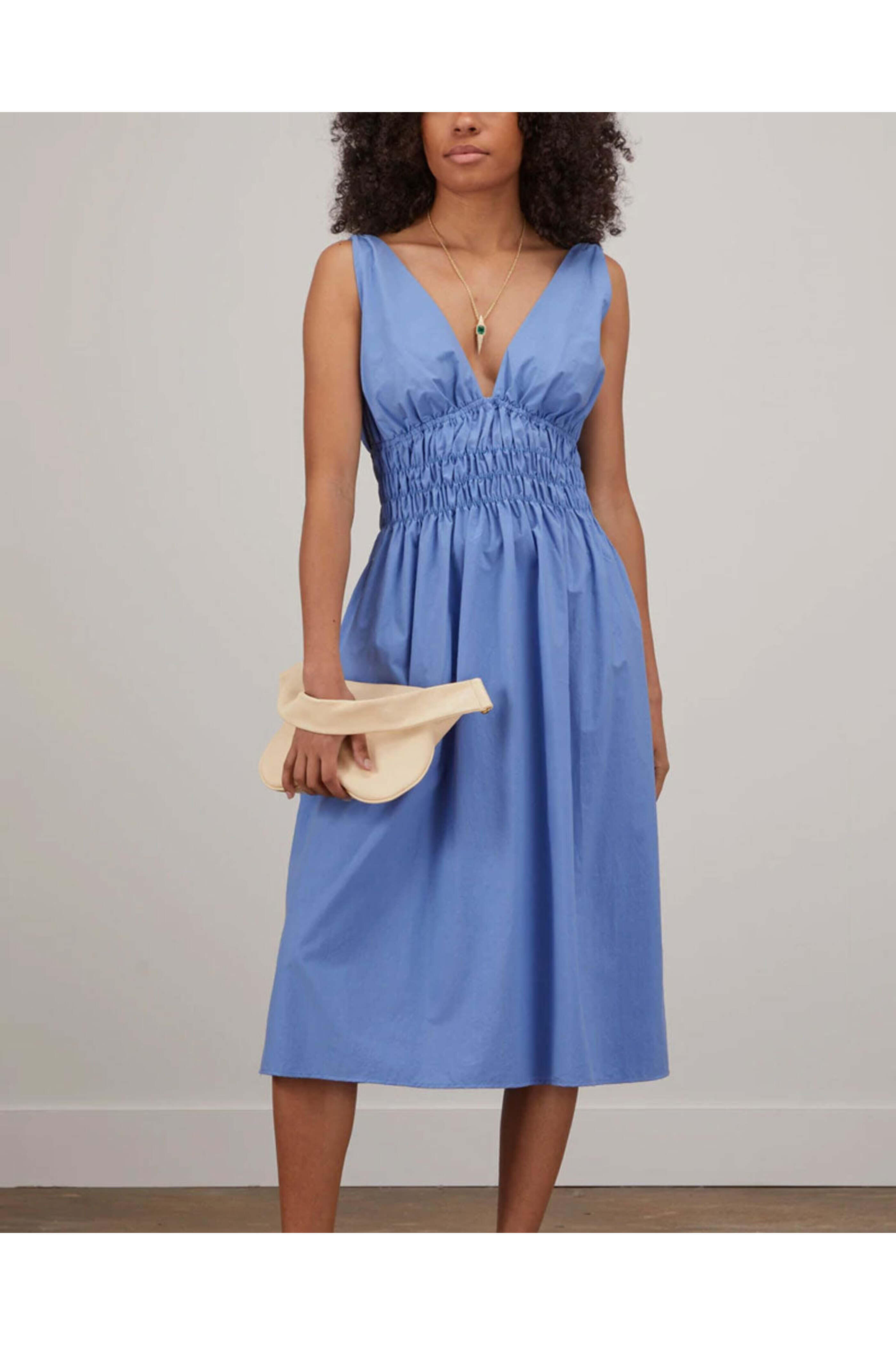 ciao lucia blue silk dress Isol Bleu Silk Dress – Ciao Lucia