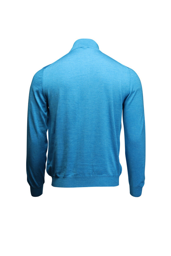 Loro Piana グリーントップス Loro Piana - Andrew Green Jersey Piqué Knit Shirt
