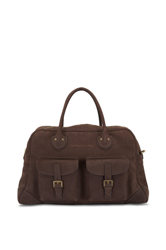 Brunello Cucinelli Nubuck Weekender Bag