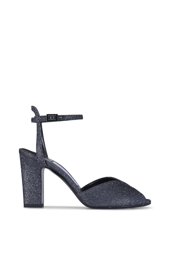 Jimmy Choo - Sacaria Night Glitter Ankle Strap Pump, 85mm