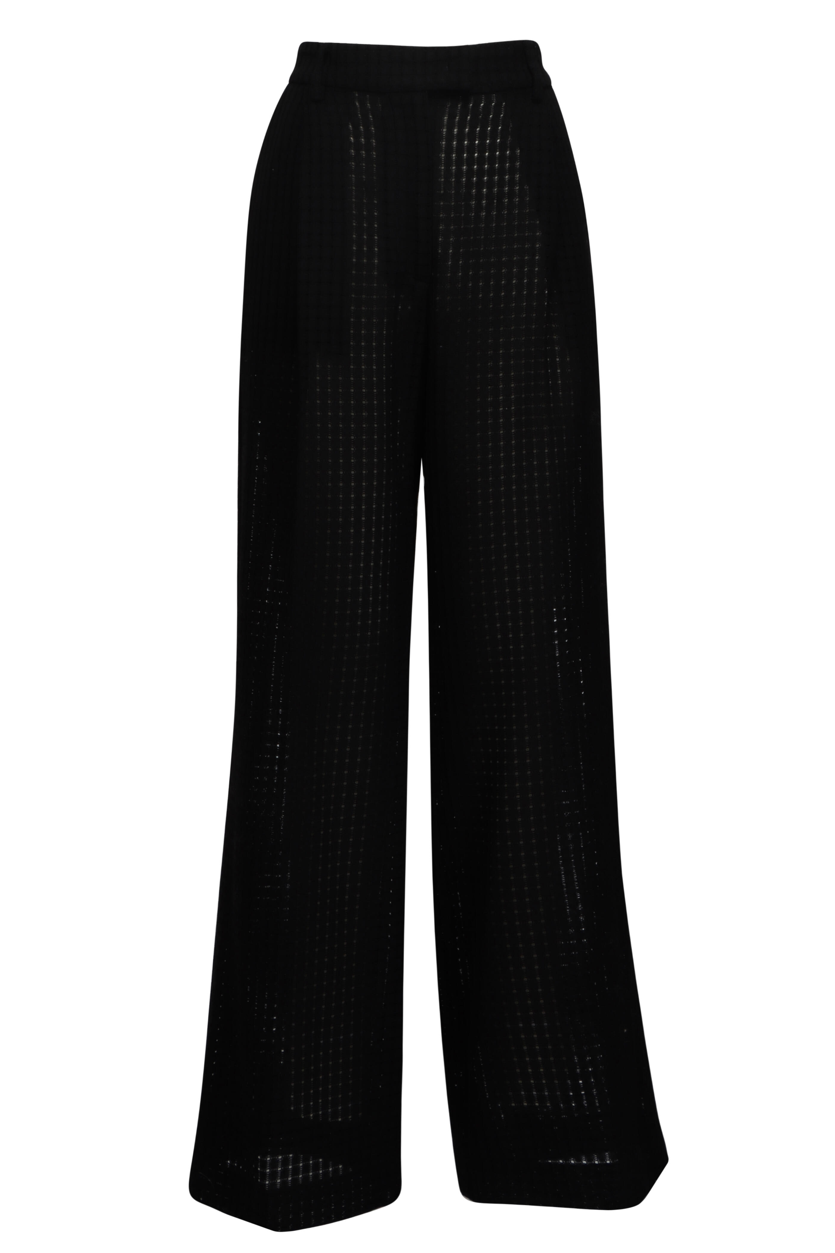 La DoubleJ - Loose Black Window Lace Pant - view 1