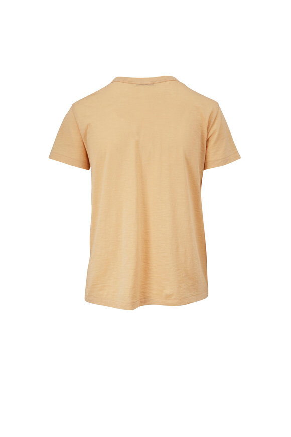 Vince - Peach Cotton Relaxed Fit T-Shirt